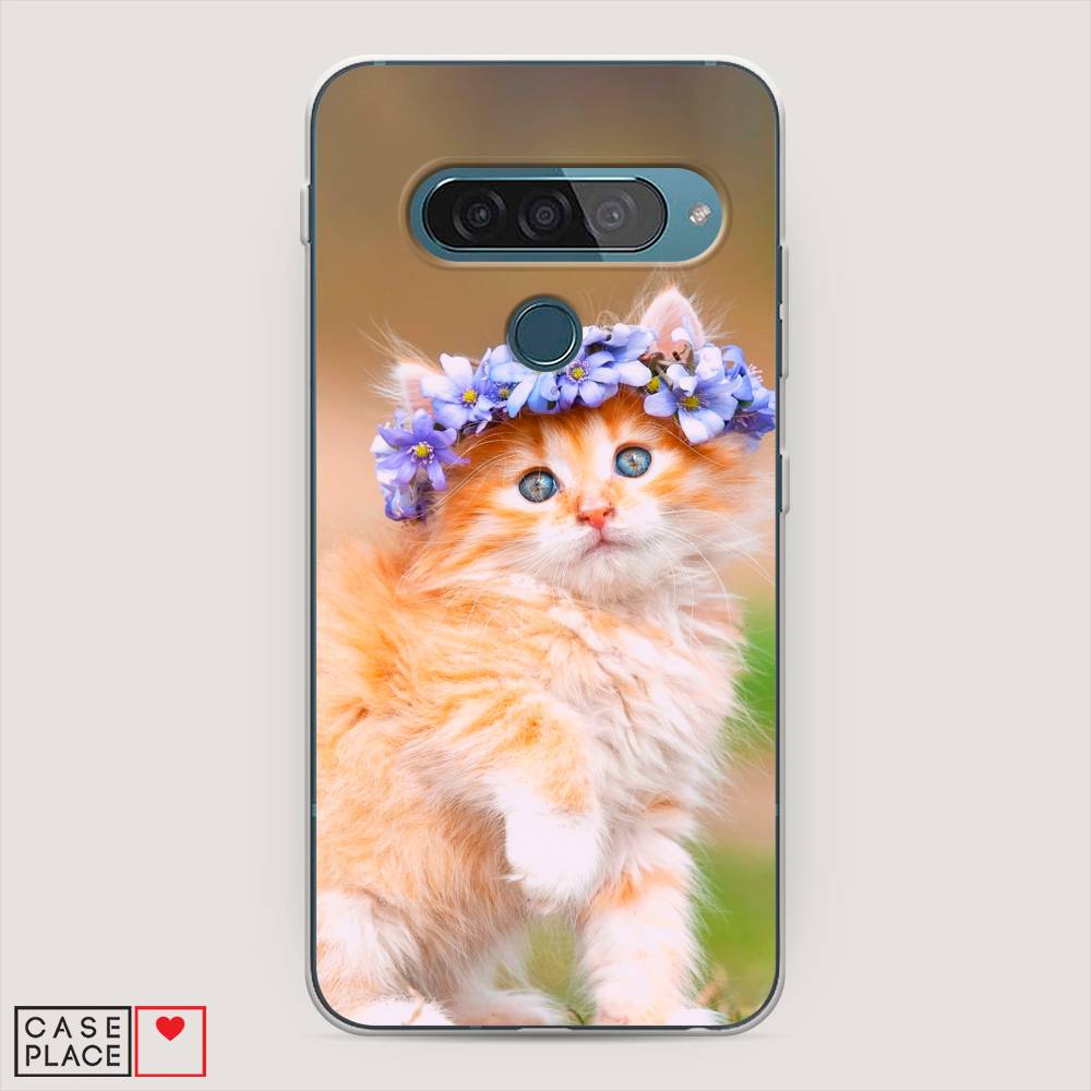 

Чехол Awog "Рыжий кот в венке" для LG G8s ThinQ, 84050-1