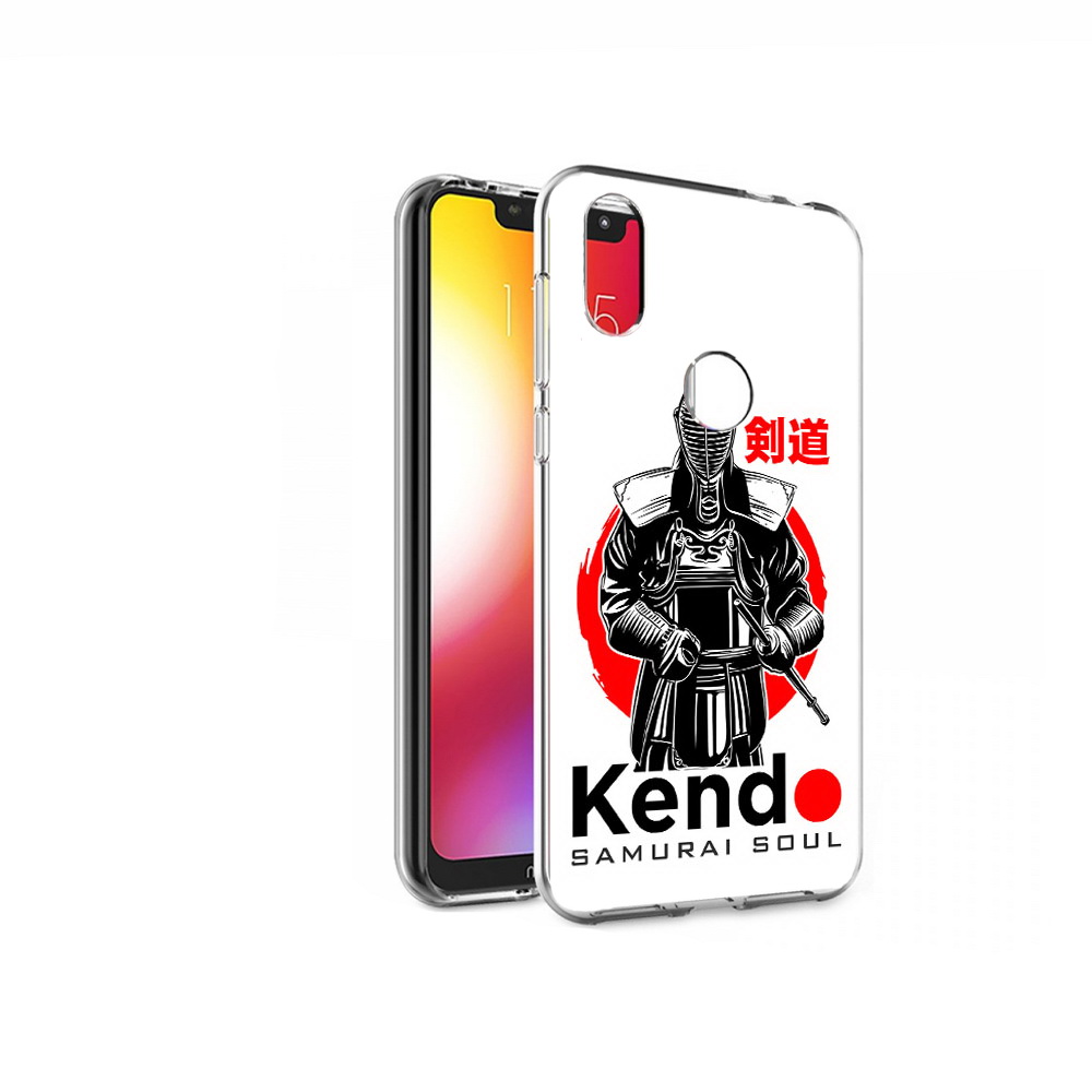 

Чехол MyPads Tocco для Motorola One рисованый самурай (PT126881.369.581), Прозрачный, Tocco