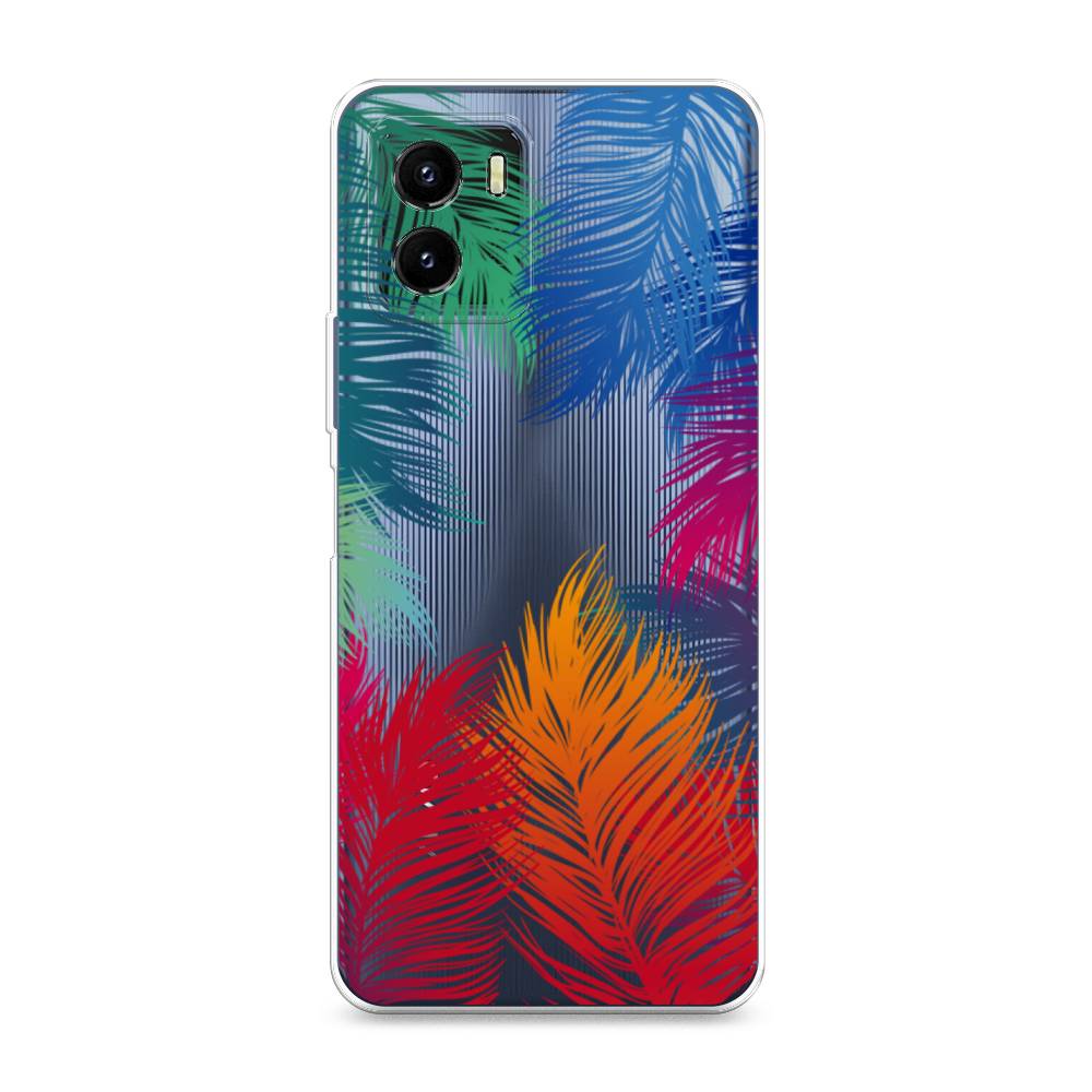 

Чехол Awog на Vivo Y10 "Рамка из перьев", Разноцветный, 266450-4