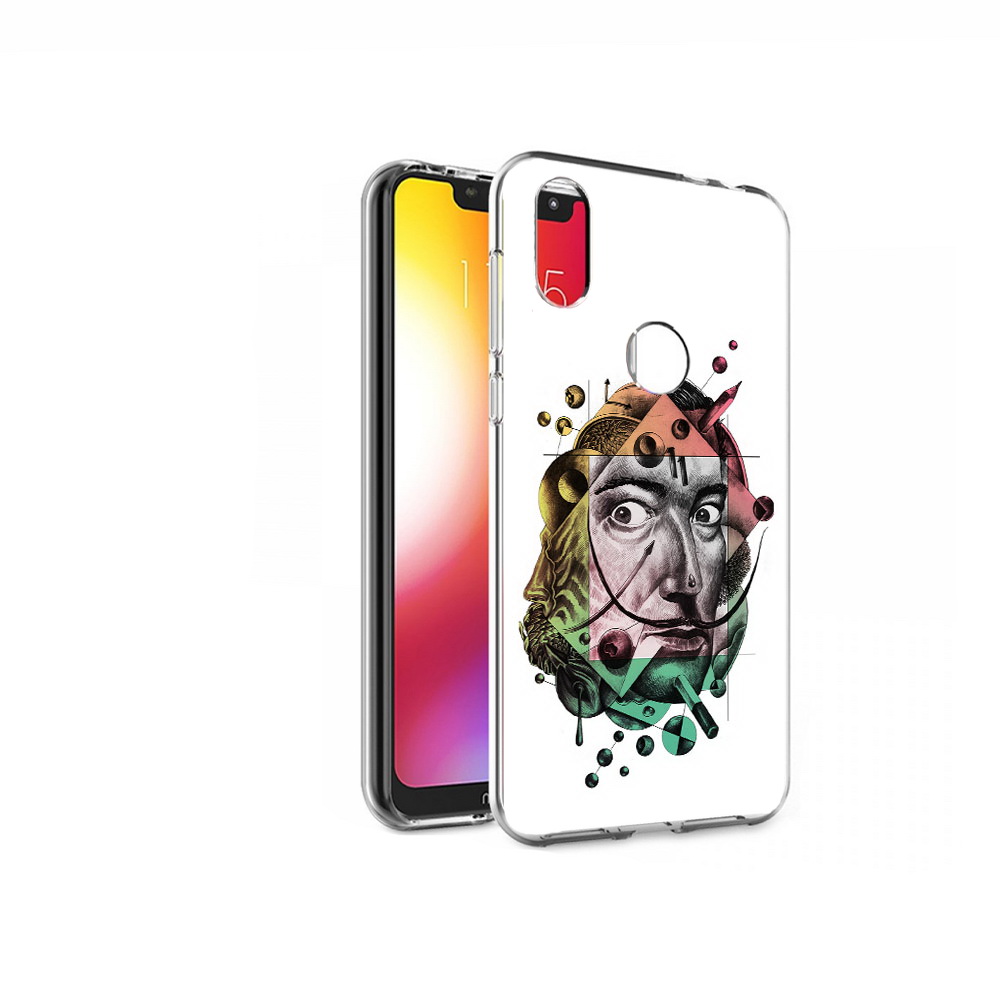 

Чехол MyPads Tocco для Motorola One разноцветное лицо абстракция (PT126881.369.570), Прозрачный, Tocco