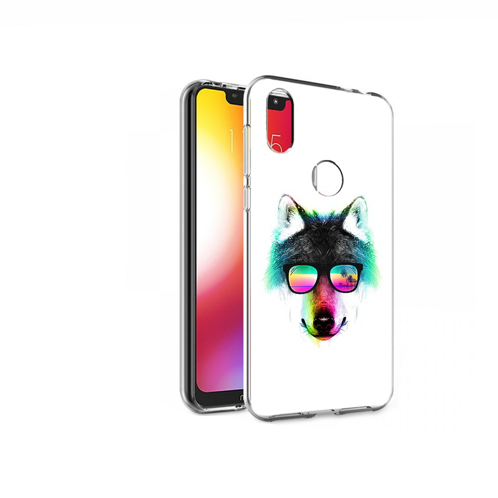 

Чехол MyPads Tocco для Motorola One радужный волк (PT126881.369.567), Прозрачный, Tocco