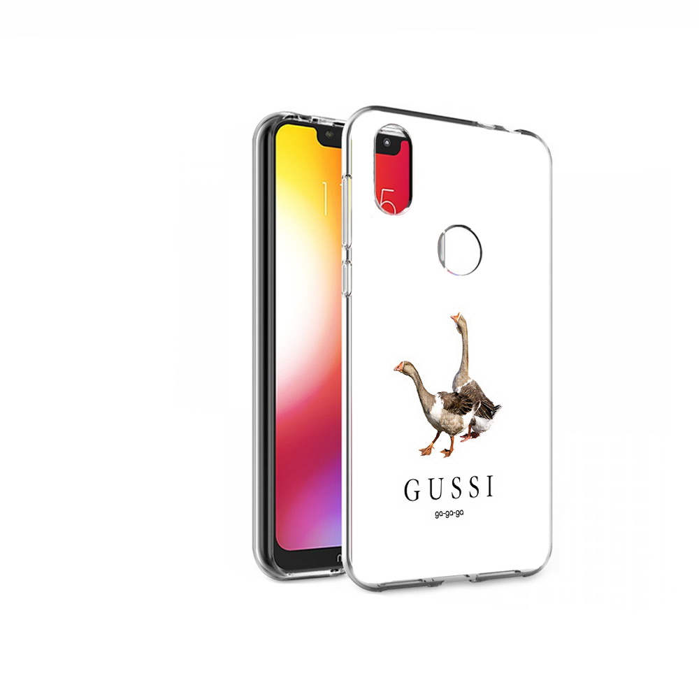 

Чехол MyPads Tocco для Motorola One Гусси бренд (PT126881.369.56), Прозрачный, Tocco