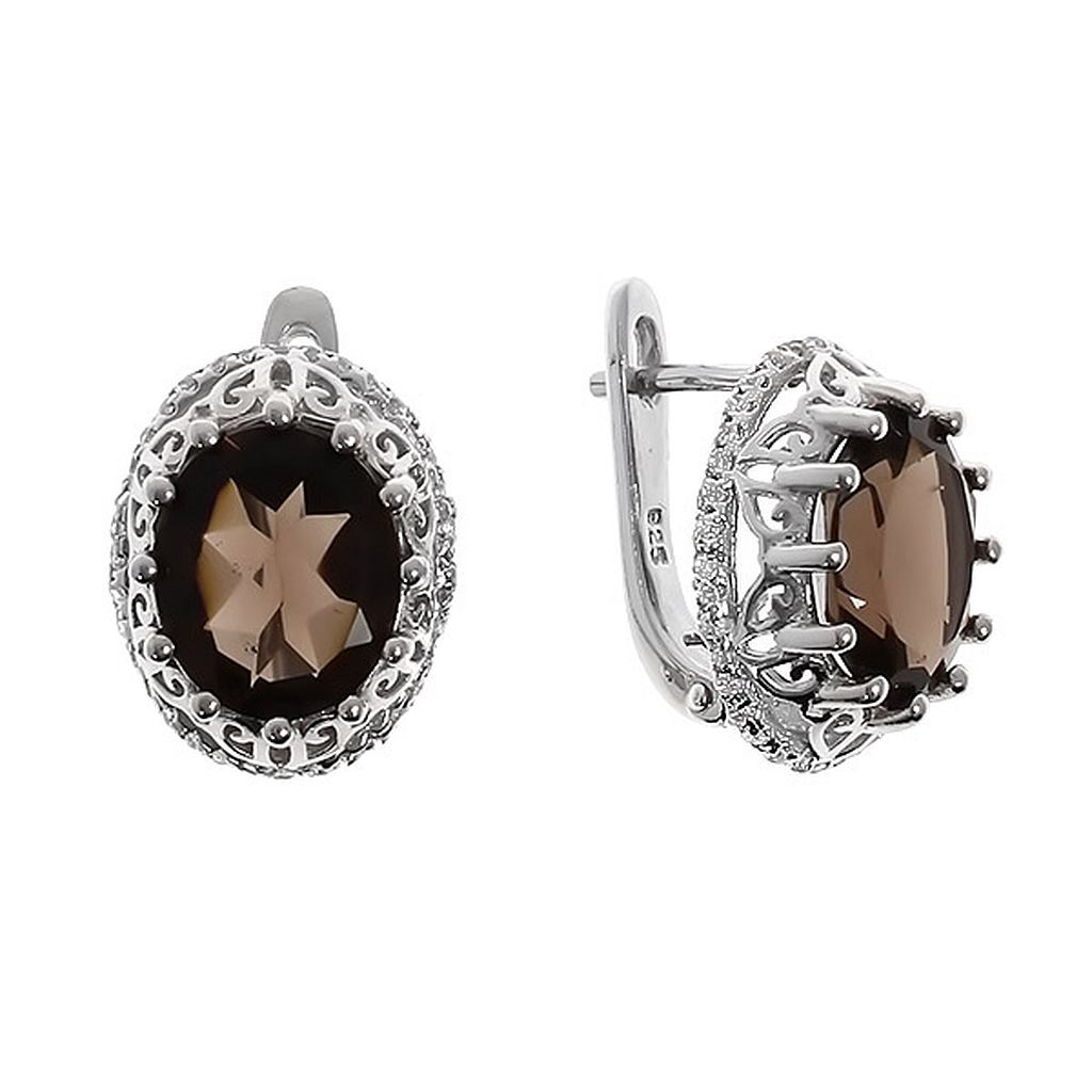 

Серьги из серебра с раухтопазом Balex Jewellery 2405936839, 2405936839