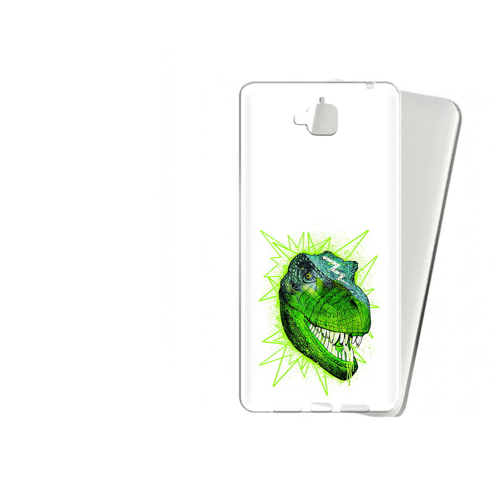 

Чехол MyPads Tocco для Huawei Enjoy 5 зеленый динозавр (PT24942.37.358), Прозрачный, Tocco