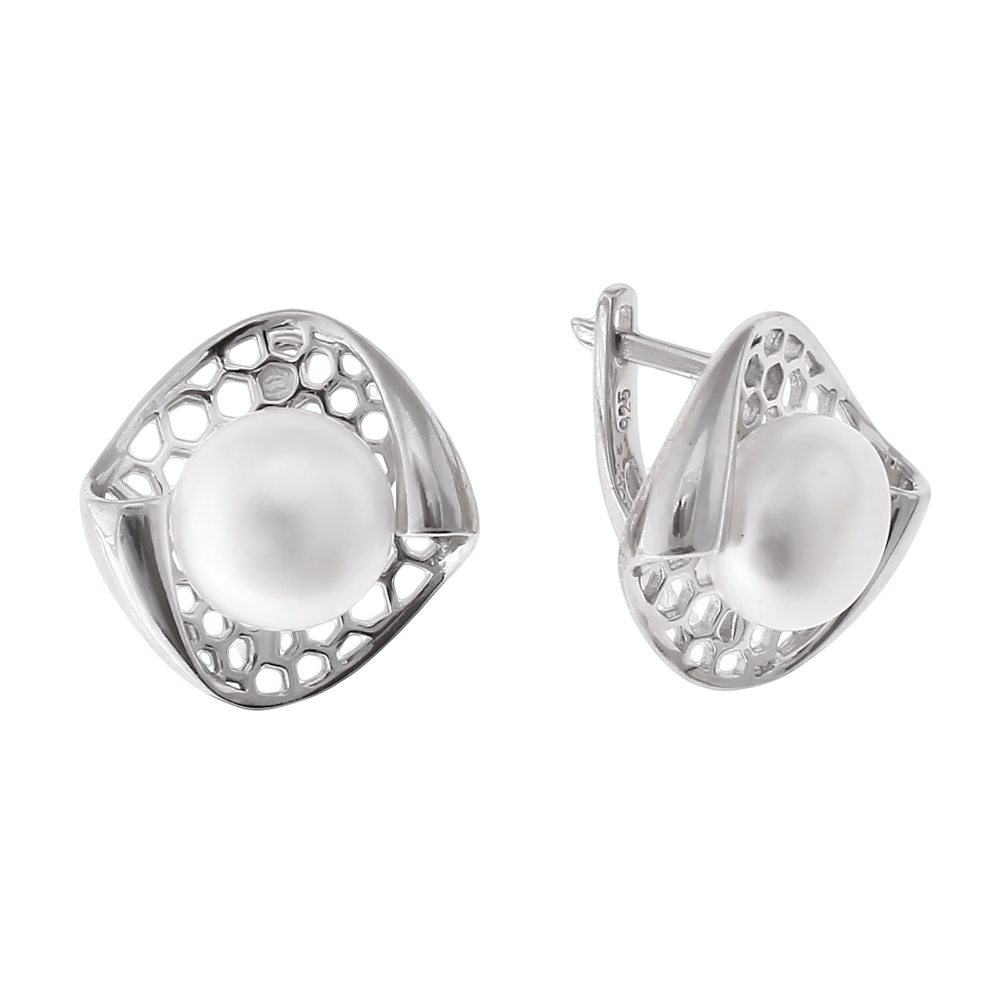 

Серьги из серебра с жемчугом Balex Jewellery 2433930236, 2433930236