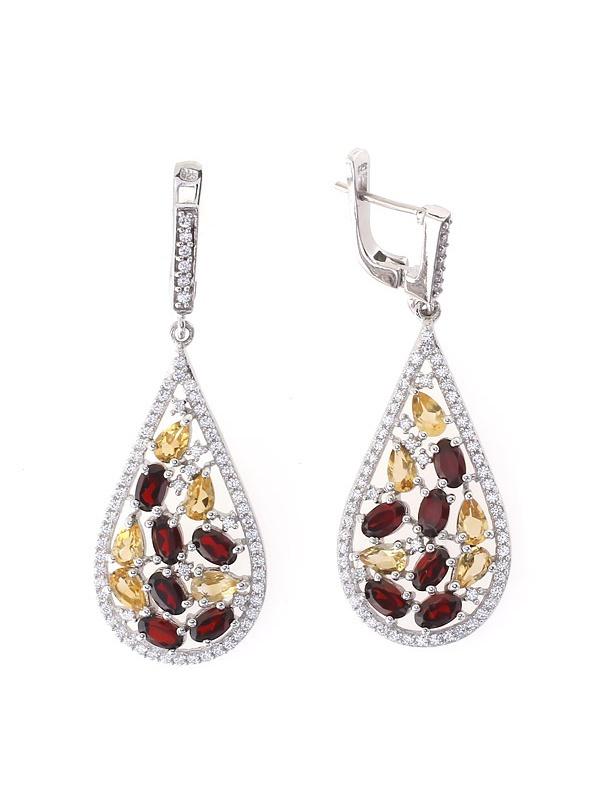 

Серьги из серебра с гранатом Balex Jewellery 2410931186, 2410931186