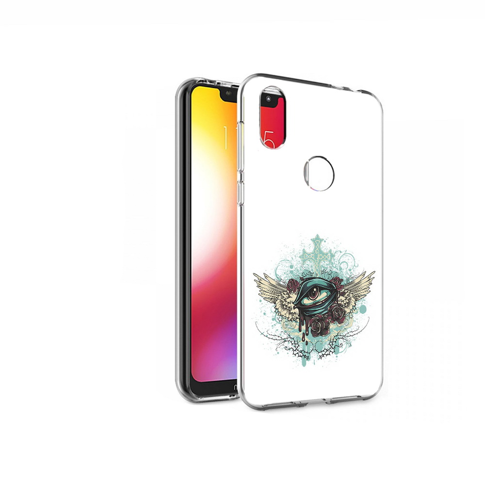 

Чехол MyPads Tocco для Motorola One плачущий глаз с крыльями (PT126881.369.544), Прозрачный, Tocco
