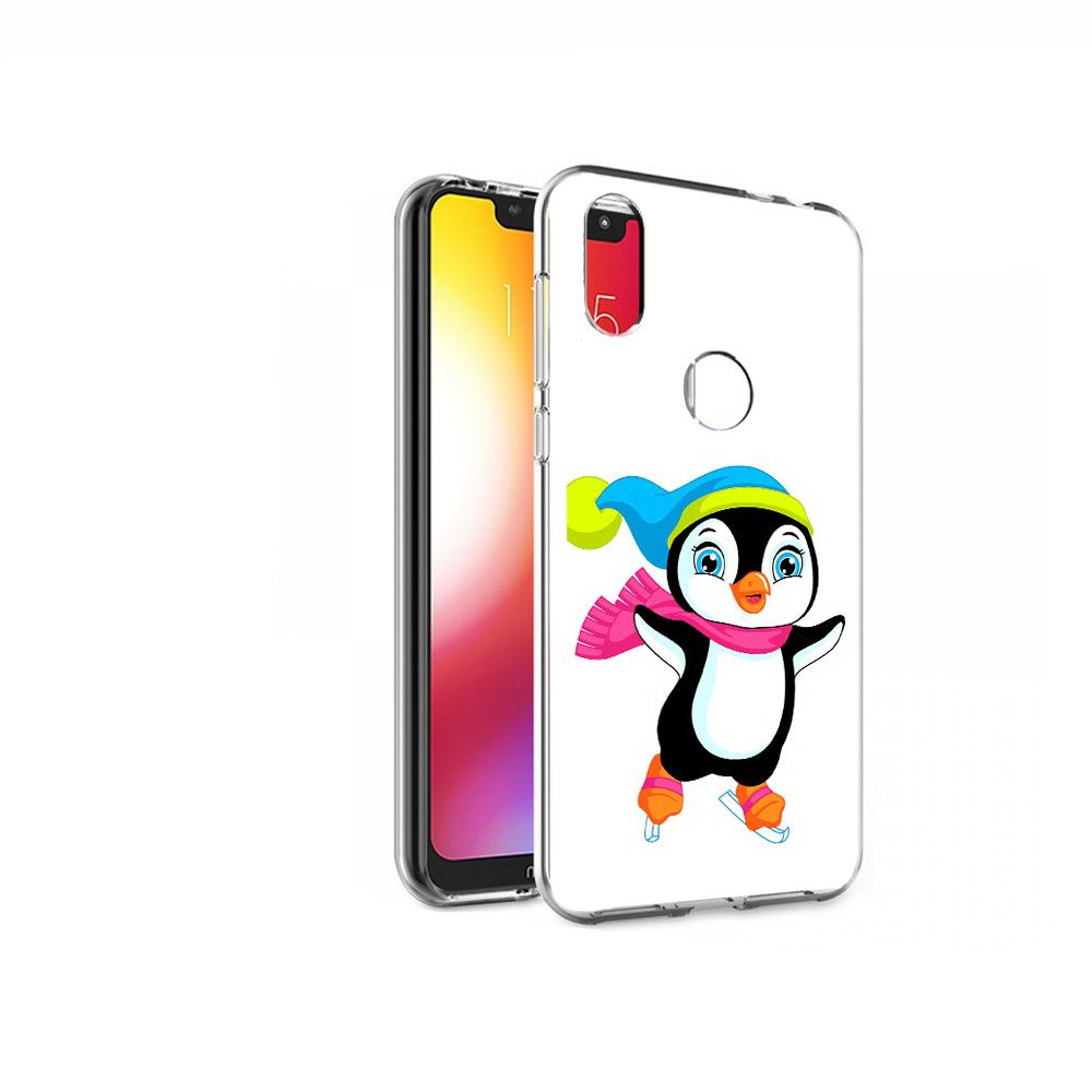 

Чехол MyPads Tocco для Motorola One пингвин на коньках (PT126881.369.540), Прозрачный, Tocco