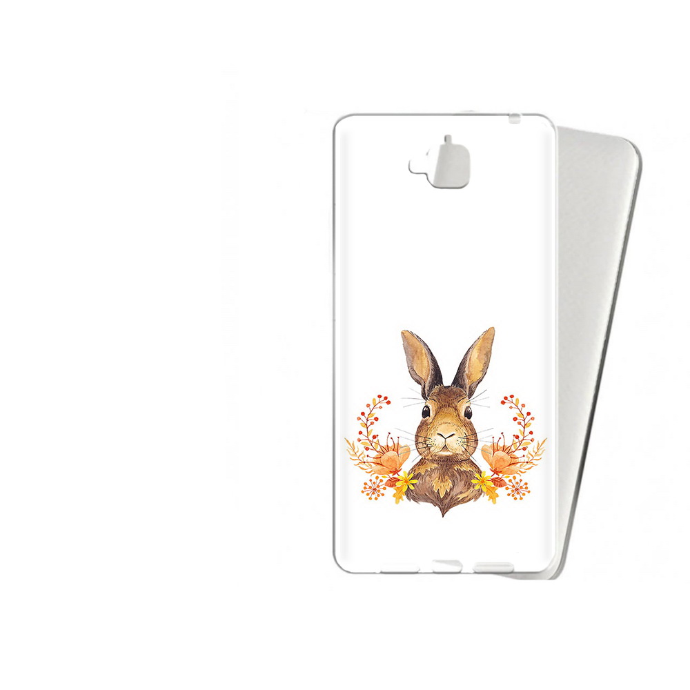 

Чехол MyPads Tocco для Huawei Enjoy 5 зайка в цветах (PT24942.37.349), Прозрачный, Tocco