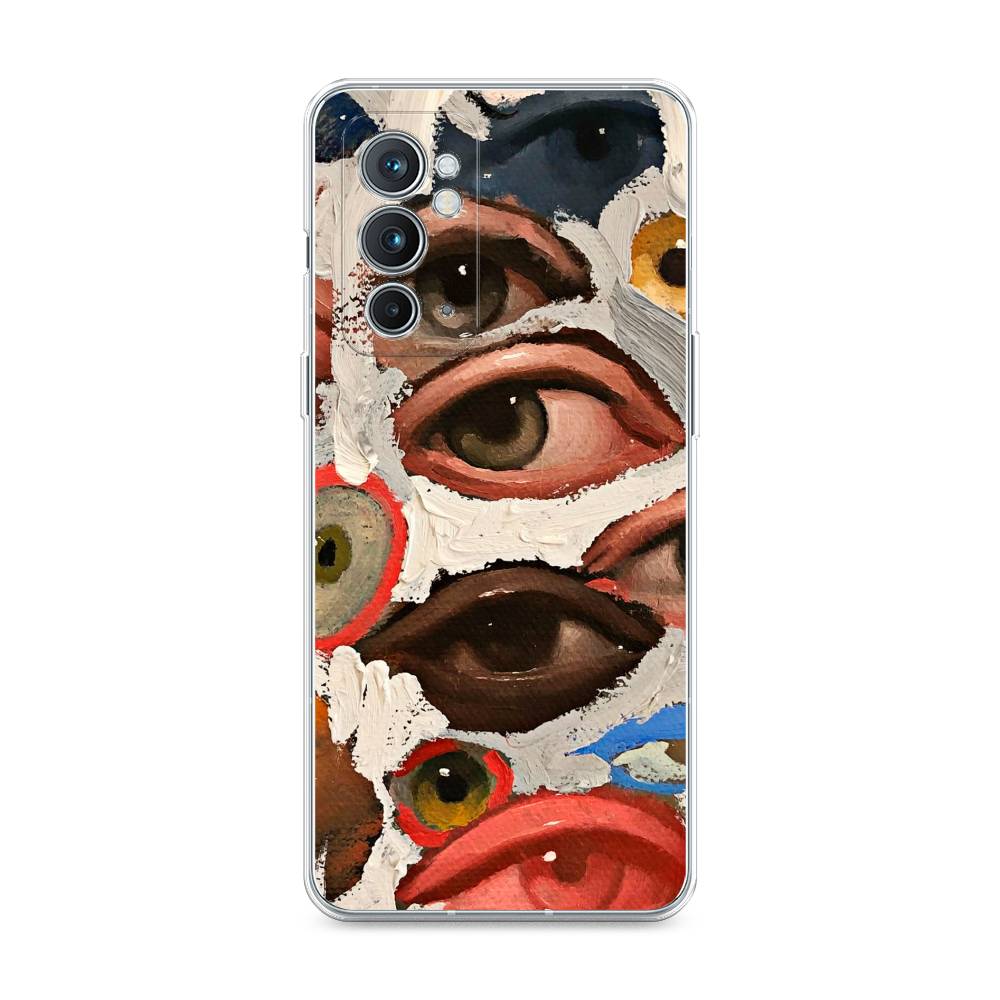 

Чехол Awog на OnePlus 9RT / ВанПлас 9RT "Глаза масляная живопись", Серый;бежевый;красный, 152050-7