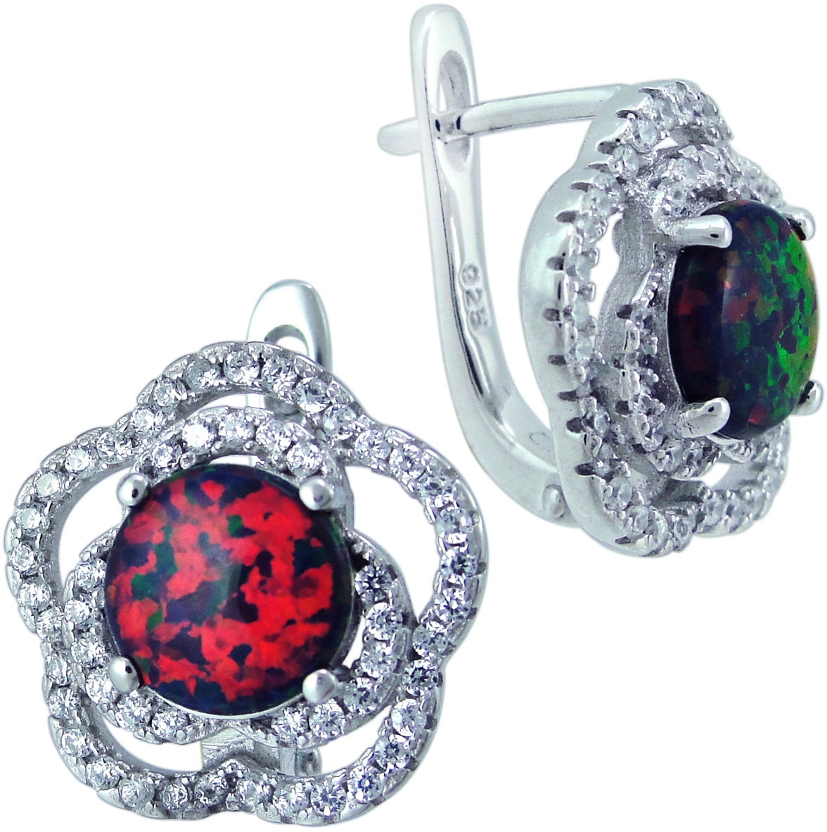 

Серьги из серебра с опалом Balex Jewellery 2405937419, 2405937419