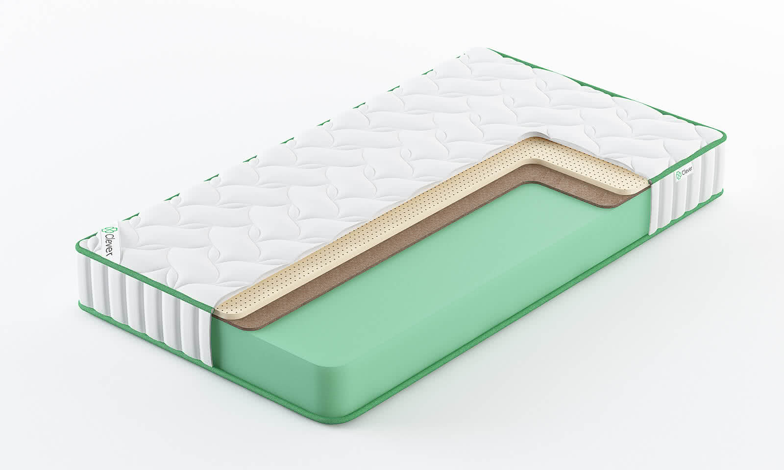 

Матрас Clever Latex Hard High 195x220, Белый, CLEVER LATEX HARD HIGH