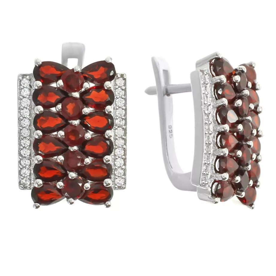 

Серьги из серебра с гранатом Balex Jewellery 2410931469, 2410931469