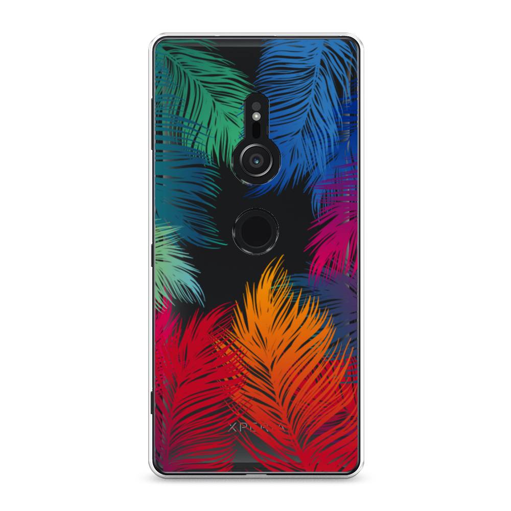

Чехол Awog на Sony Xperia XZ2 "Рамка из перьев", Разноцветный, 52850-4