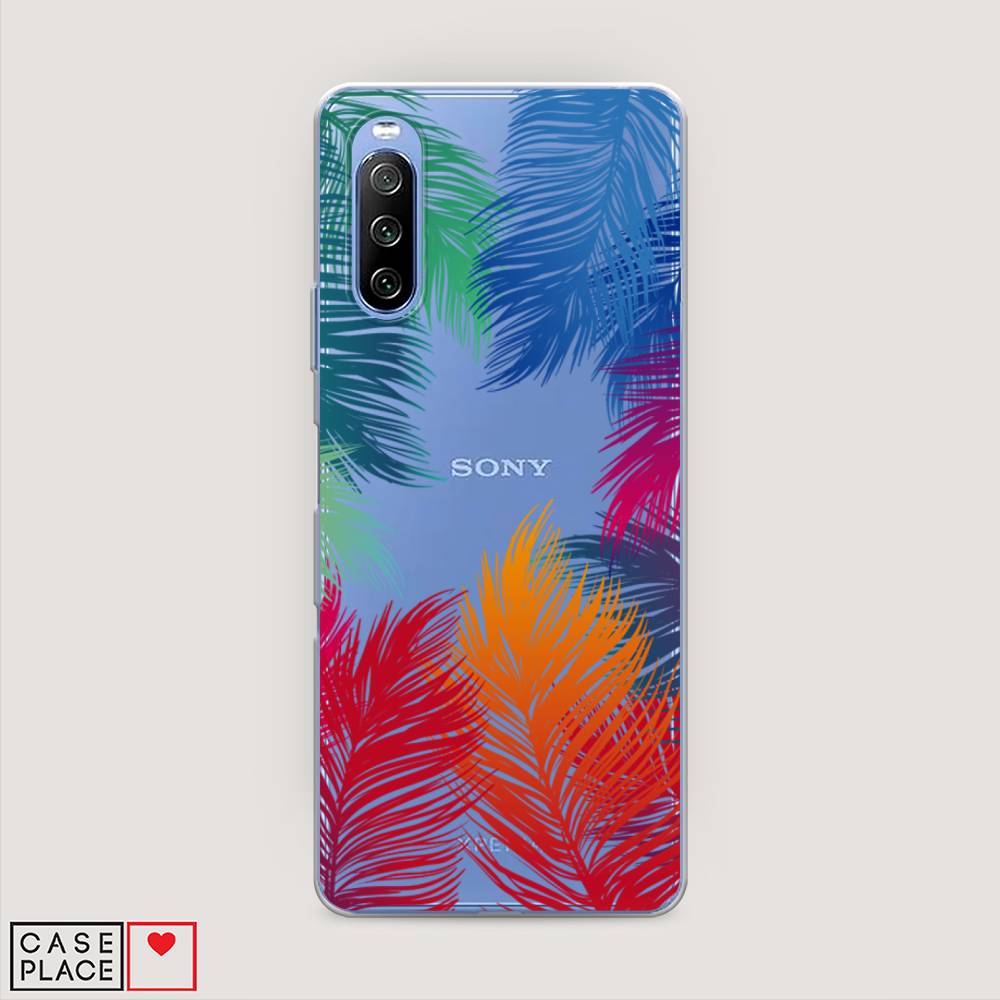 

Чехол Awog на Sony Xperia 10 III "Рамка из перьев", Разноцветный, 54950-4