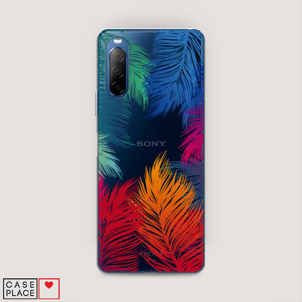 

Чехол Awog на Sony Xperia 10 II "Рамка из перьев", Разноцветный, 54650-4