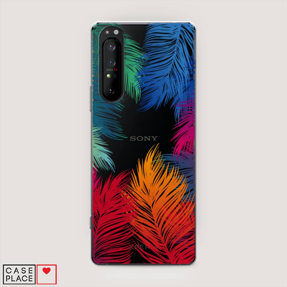 

Чехол Awog на Sony Xperia 1 II "Рамка из перьев", Разноцветный, 54550-4