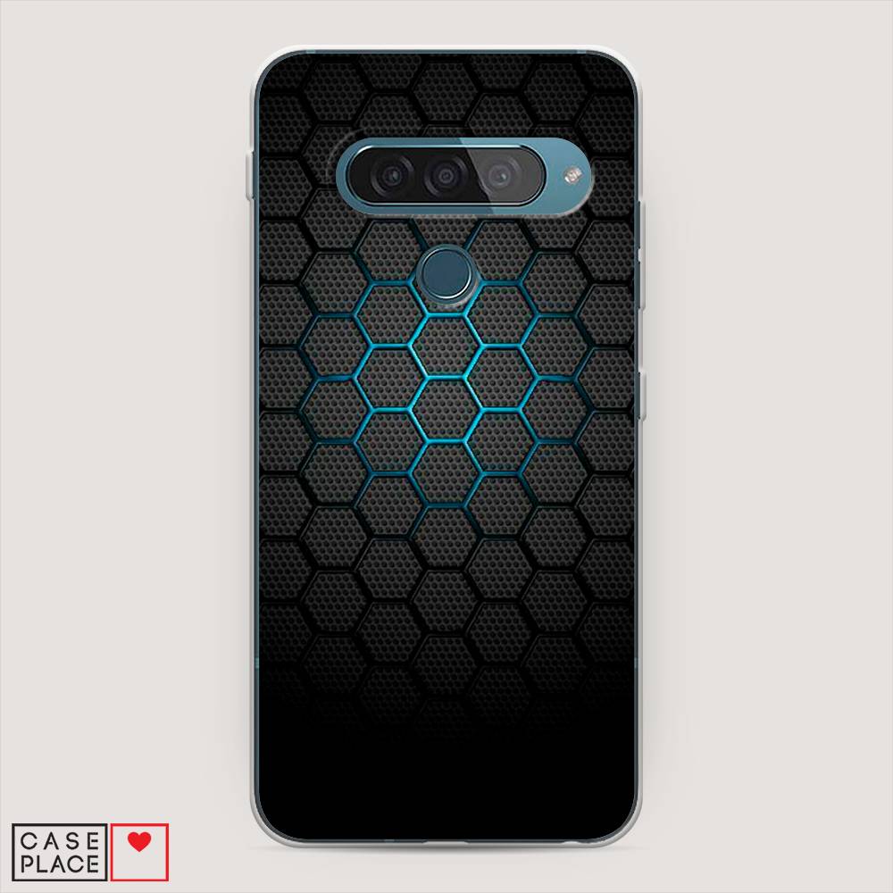 

Чехол Awog "Бирюзовые соты" для LG G8s ThinQ, 84050-3