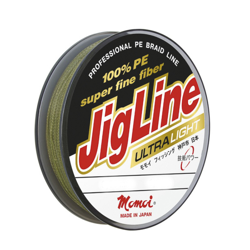 Плетеный шнур Jigline Ultra Light 100 м, цвет хаки, 0,10 мм