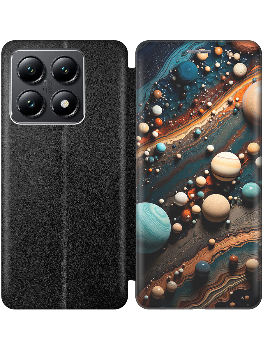 

Чехол-книжка на Xiaomi 14T с принтом "Шары на мраморном полу" черный, Черный;желтый;голубой, 785978431