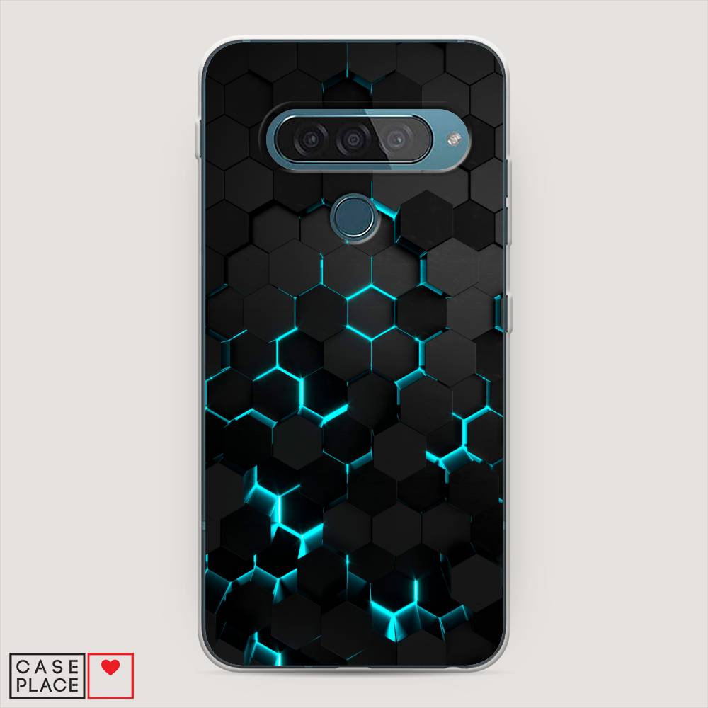 

Чехол Awog "Соты бирюзовые" для LG G8s ThinQ, 84050-3