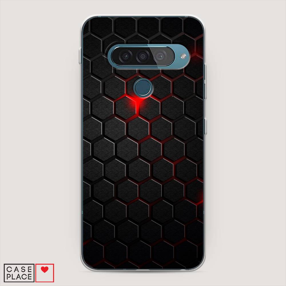 

Чехол Awog "Фон соты красные" для LG G8s ThinQ, 84050-3