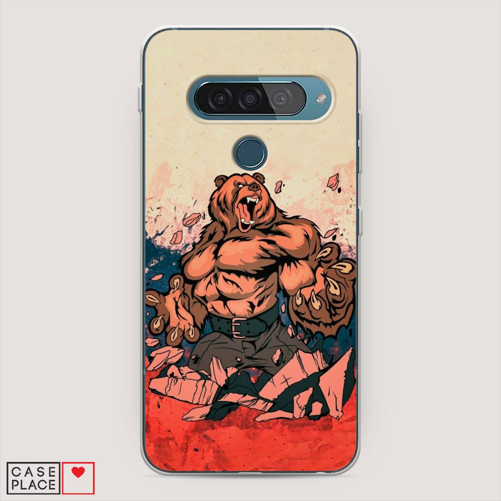 

Чехол Awog "Медведь с флагом РФ" для LG G8s ThinQ, 84050-2