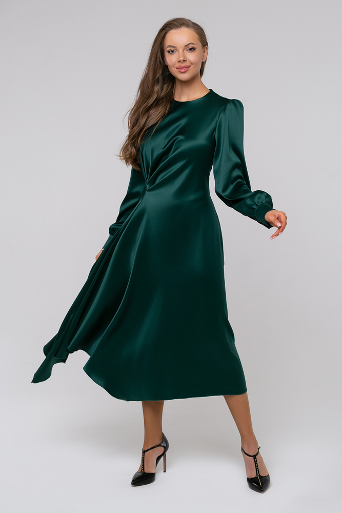 фото Платье женское петербургский швейный дом 1432-1 цв. зеленый р.46 ru
