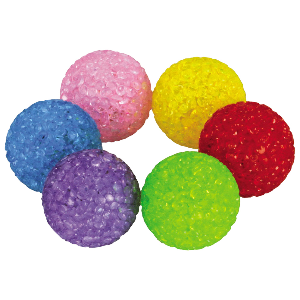 Игрушка для кошек Котенок мяч-кристалл с погремушкой, 5,5см