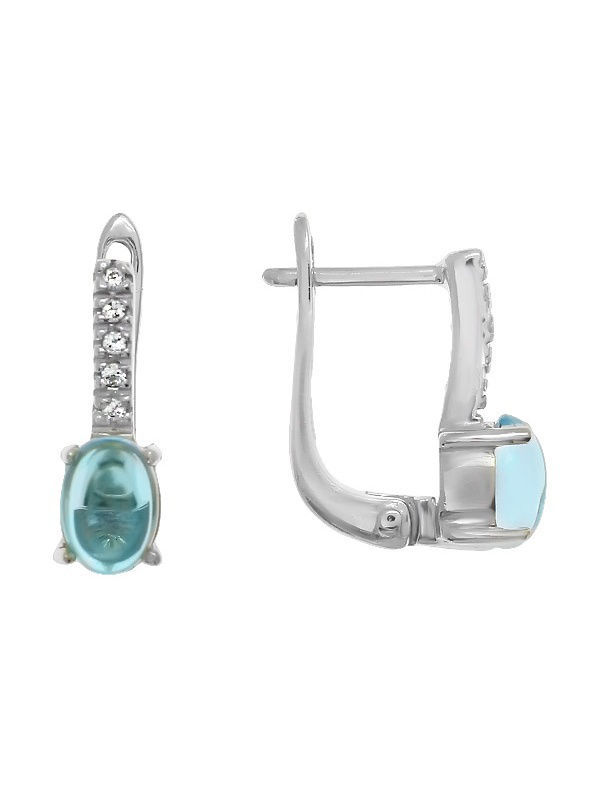 

Серьги из серебра с топазом Balex Jewellery 2405933763, 2405933763