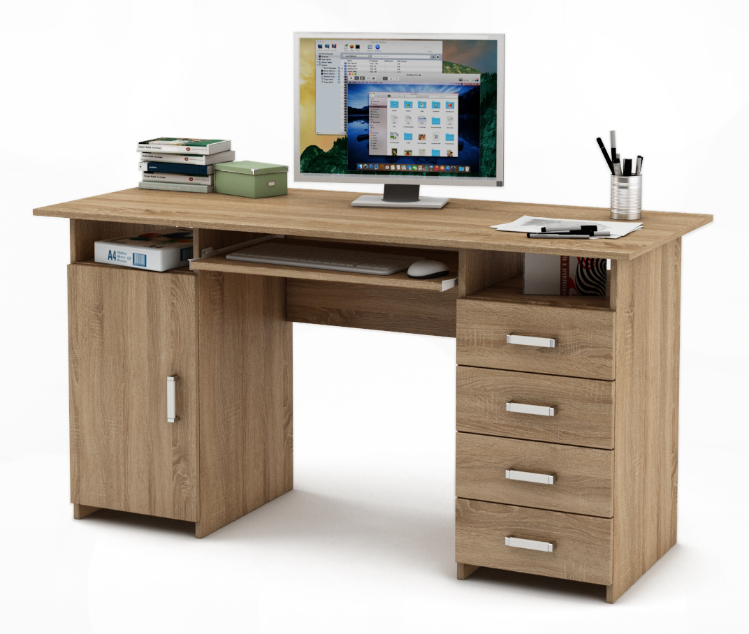 

Письменный стол Лайт-7К-Дуб сонома, Письменный стол Лайт-7К