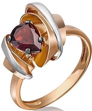 

Кольцо из золота р. 19 PLATINA jewelry 01-5290-00-204-1110-57, гранат, 01-5290-00-204-1110-57