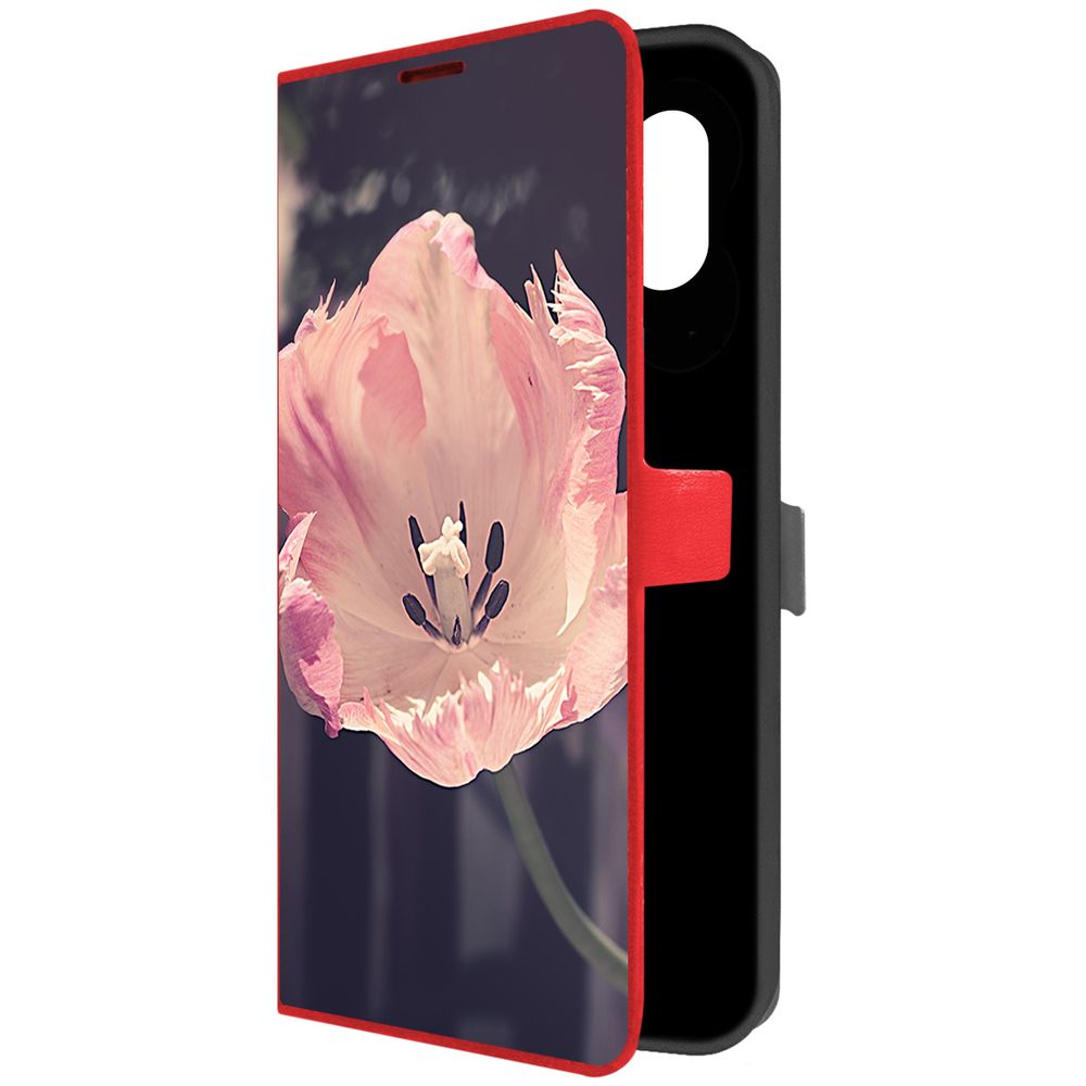 

Чехол-книжка Krutoff Eco Book для Samsung Galaxy M04 (M045) Тюльпан (красный)