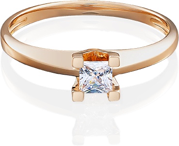 

Кольцо из золота р.  PLATINA jewelry 01-4978-00-501-1110-38, фианит, 01-4978-00-501-1110-38