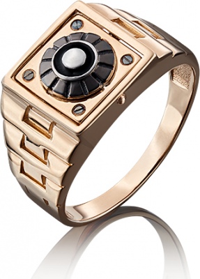 

Кольцо из золота с эмалью р. 22 PLATINA jewelry 01-4844-00-000-1111-04, 01-4844-00-000-1111-04