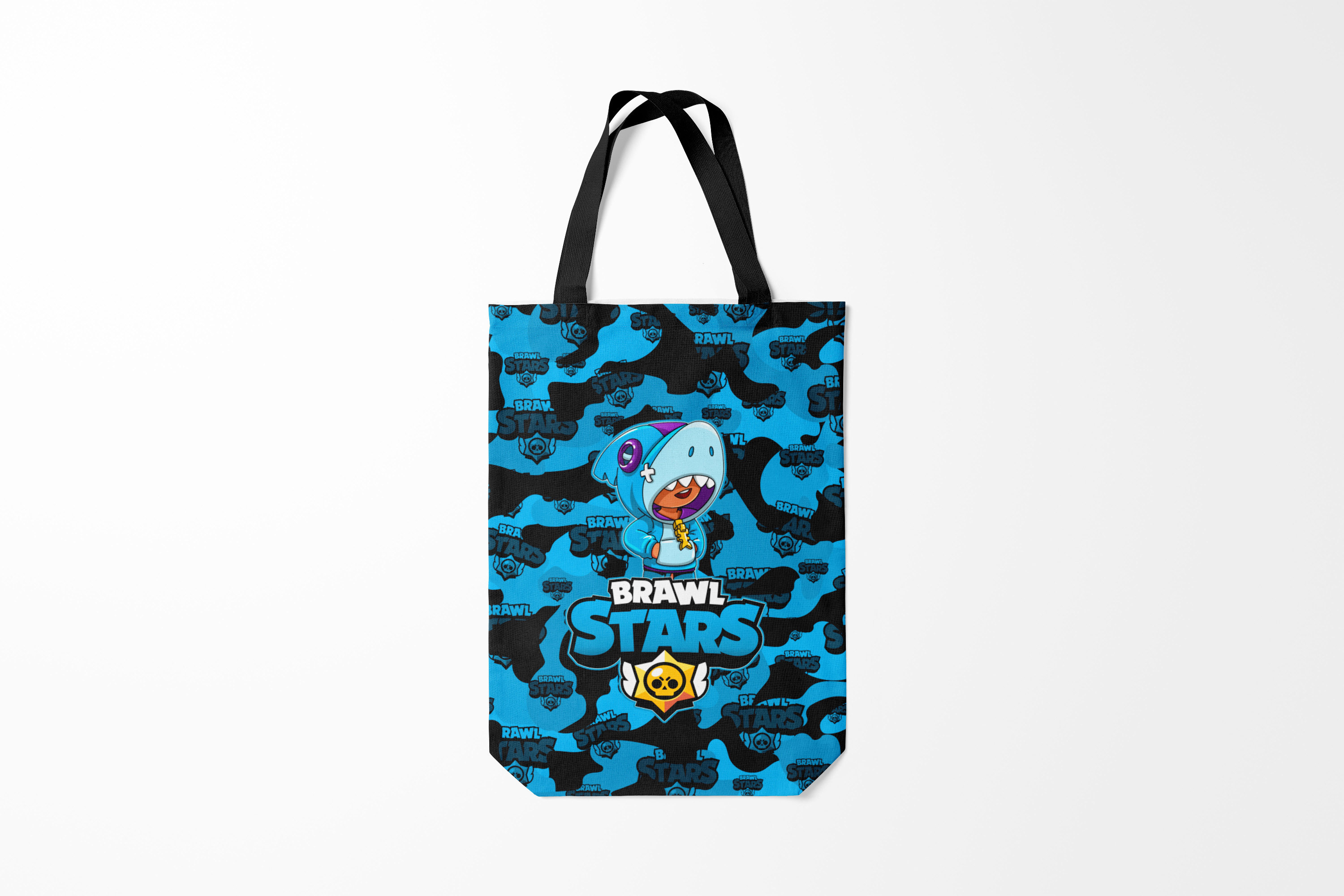 

Сумка шoппер унисекс Burnettie Brawl Stars LEON SHARK, разноцветный, Brawl Stars LEON SHARK