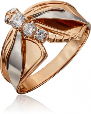 

Кольцо из золота с фианитом р. 19,5 PLATINA jewelry 01-5368-00-501-1111-38, 01-5368-00-501-1111-38