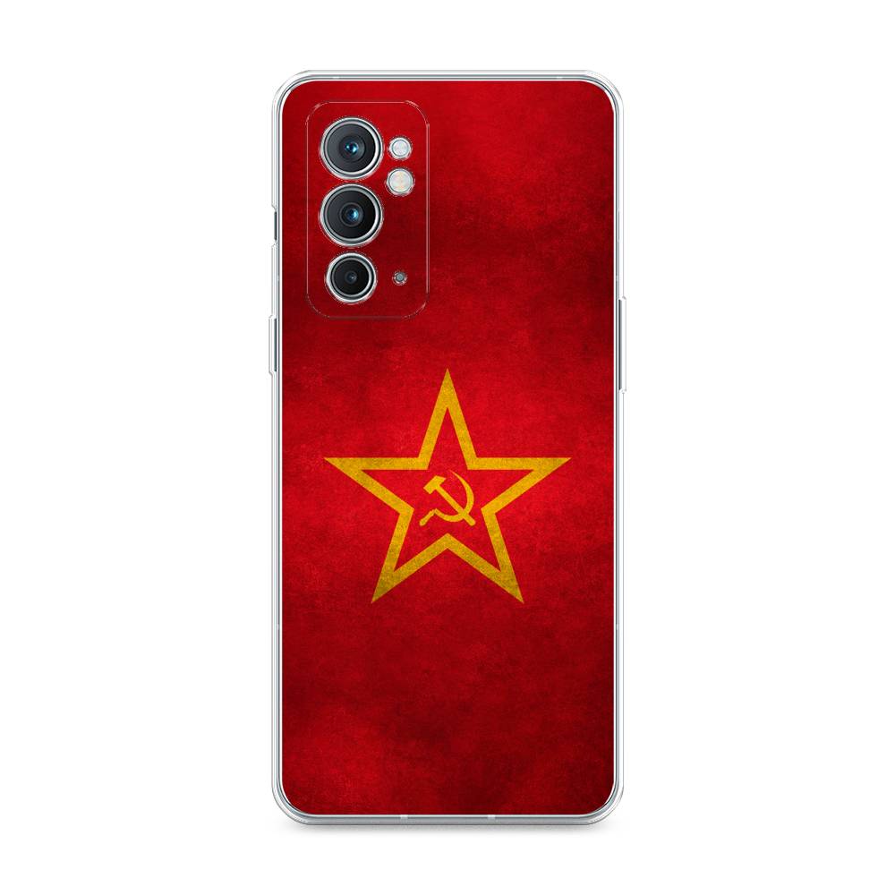 

Чехол Awog на OnePlus 9RT / ВанПлас 9RT "Красное знамя", Желтый;красный, 152050-10