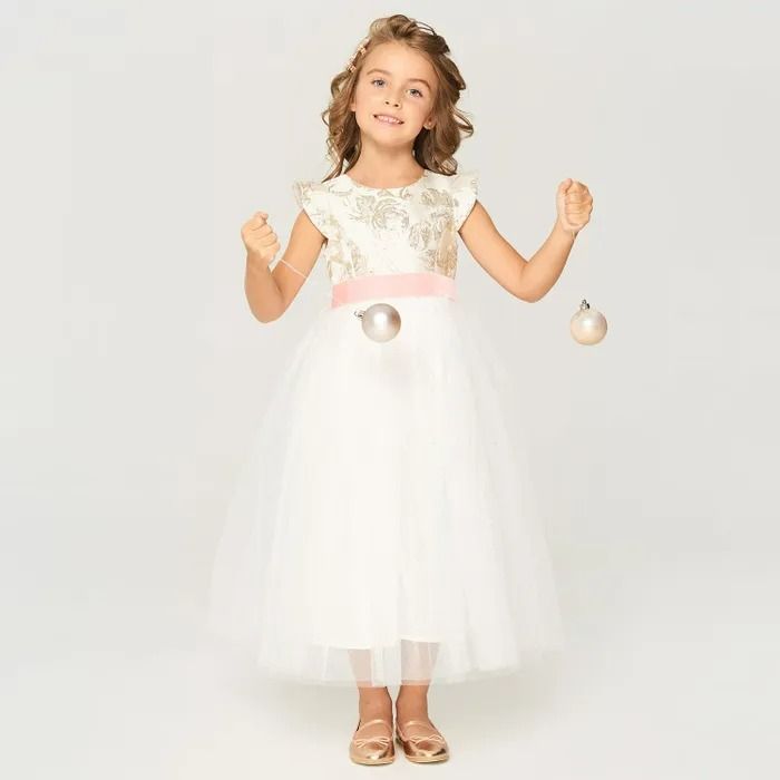 Платье детское Infunt 921106061 белый, 98