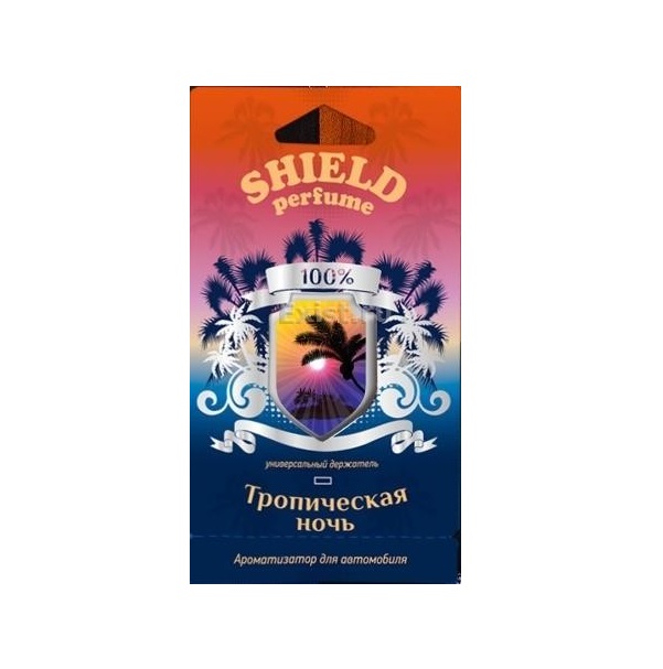 

Ароматизатор в машину Fouette Shield Perfume Тропическая Ночь, Черный