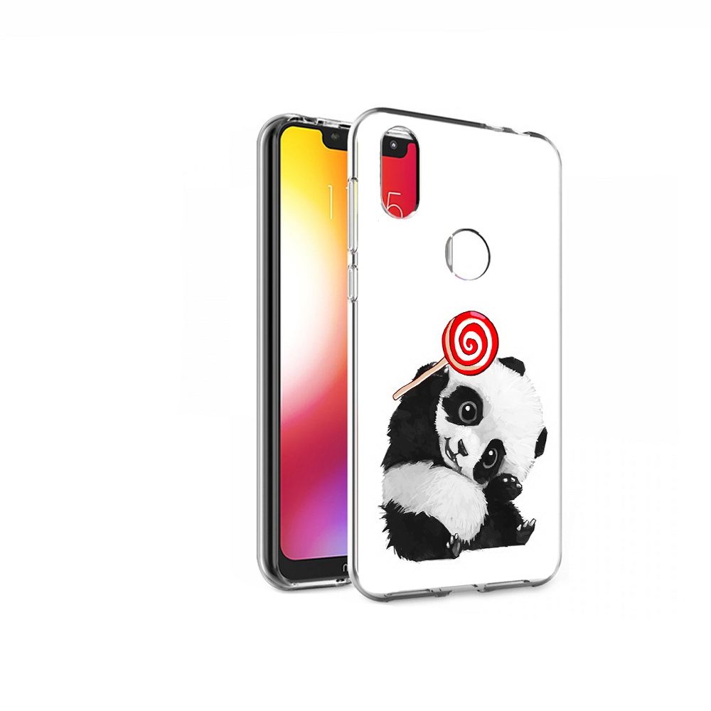 

Чехол MyPads Tocco для Motorola One панда с леденцом (PT126881.369.534), Прозрачный, Tocco