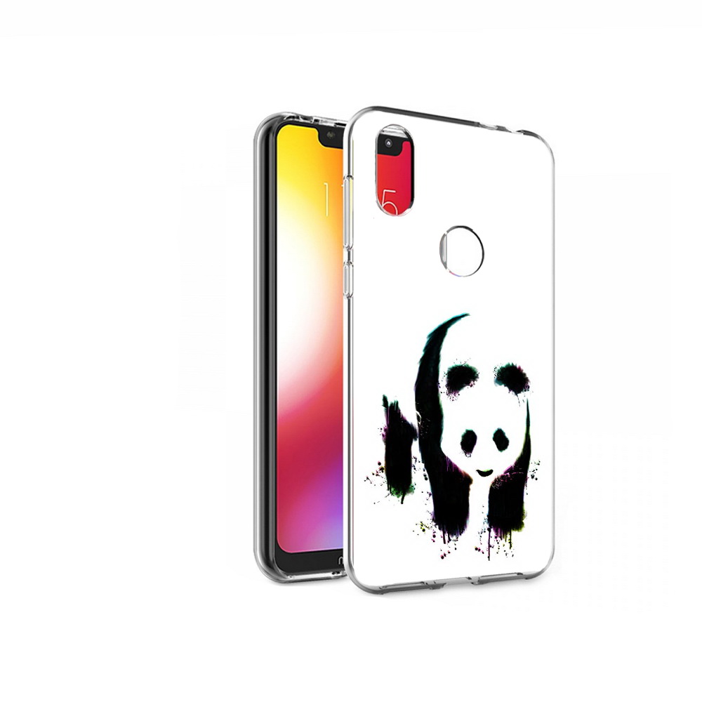 

Чехол MyPads Tocco для Motorola One панда в акварели (PT126881.369.532), Прозрачный, Tocco