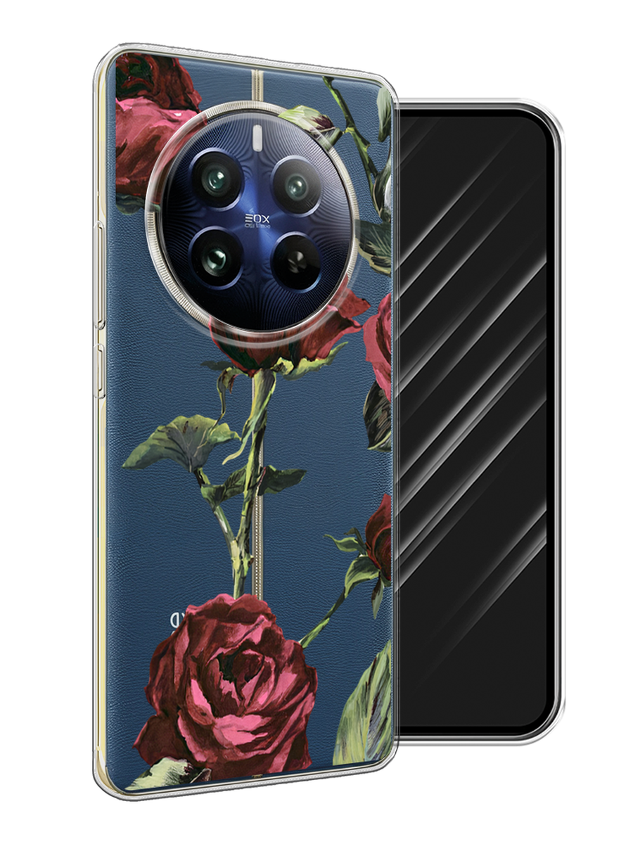 

Чехол Awog на Realme 12 Pro "Бордовые розы фон", Бордовый, 2516150-1