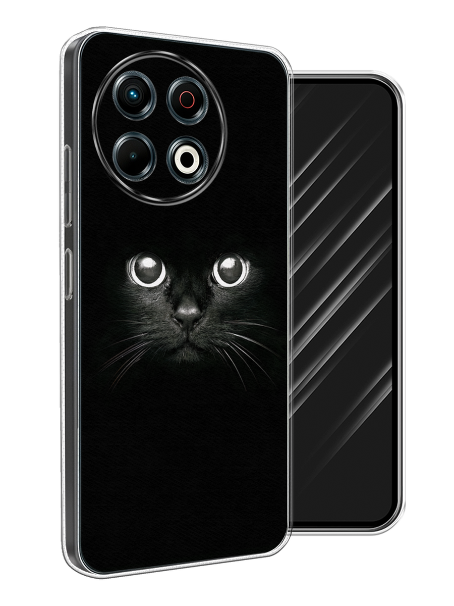

Чехол Awog на Tecno Spark 30 Pro "Взгляд черной кошки", Черный;белый;серый, 309850-1