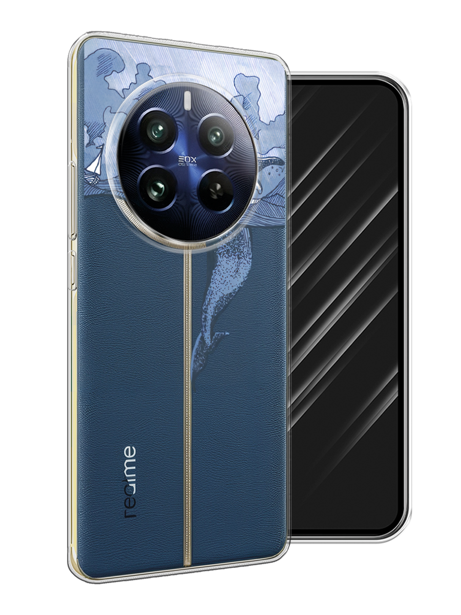 

Чехол Awog на Realme 12 Pro "Два измерения", Голубой;черный;прозрачный, 2516150-1