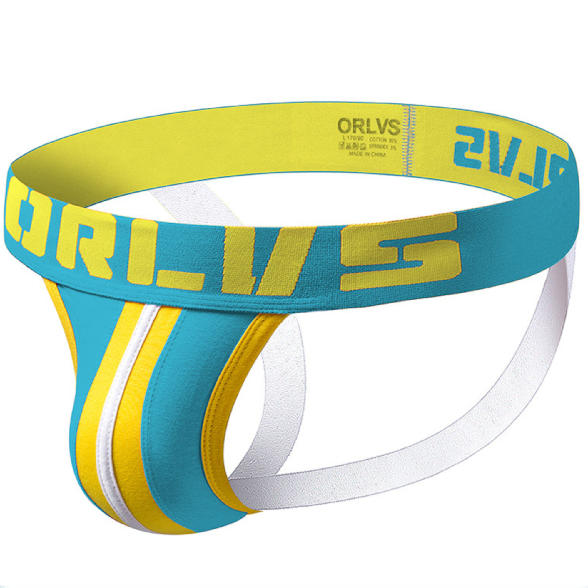 

Трусы мужские ORLVS 165 бирюзовые XXL, Голубой, 165