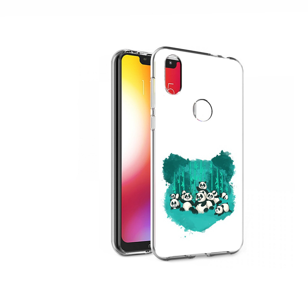 

Чехол MyPads Tocco для Motorola One нарисованные панды (PT126881.369.508), Прозрачный, Tocco
