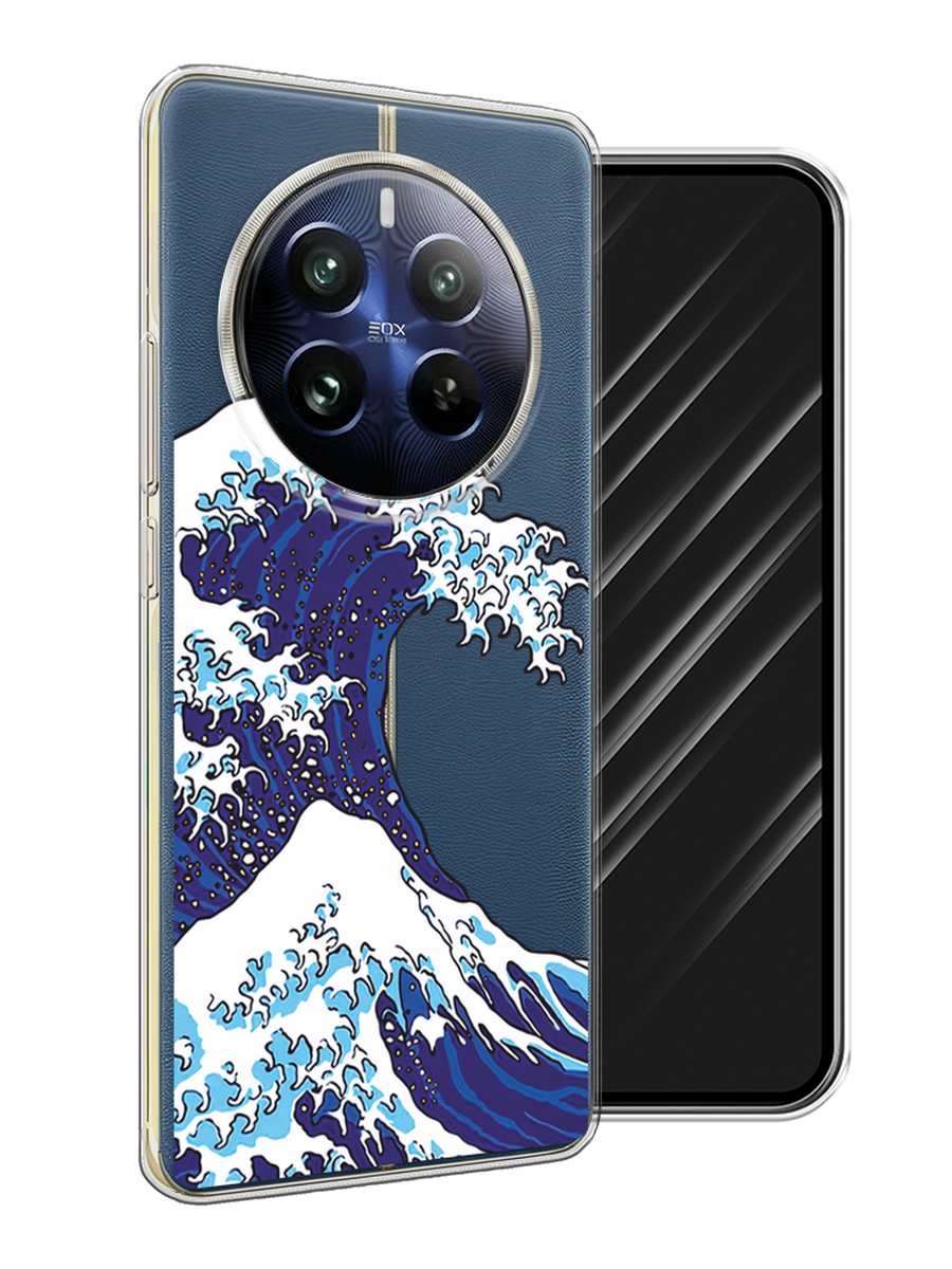

Чехол Awog на Realme 12 Pro "Волна в Канагаве", Синий;белый, 2516150-1