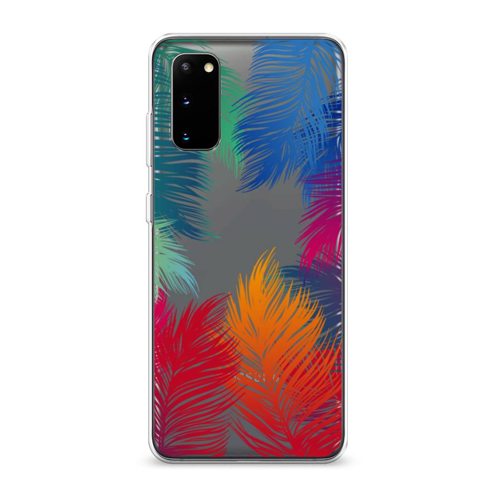 

Чехол Awog на Samsung Galaxy S20 "Рамка из перьев", Разноцветный, 29250-4