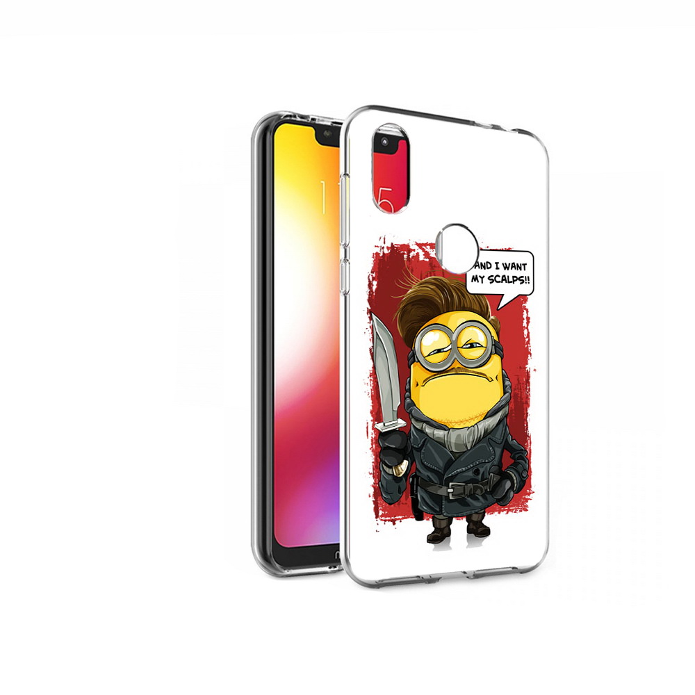 

Чехол MyPads Tocco для Motorola One миньон убийца (PT126881.369.477), Прозрачный, Tocco